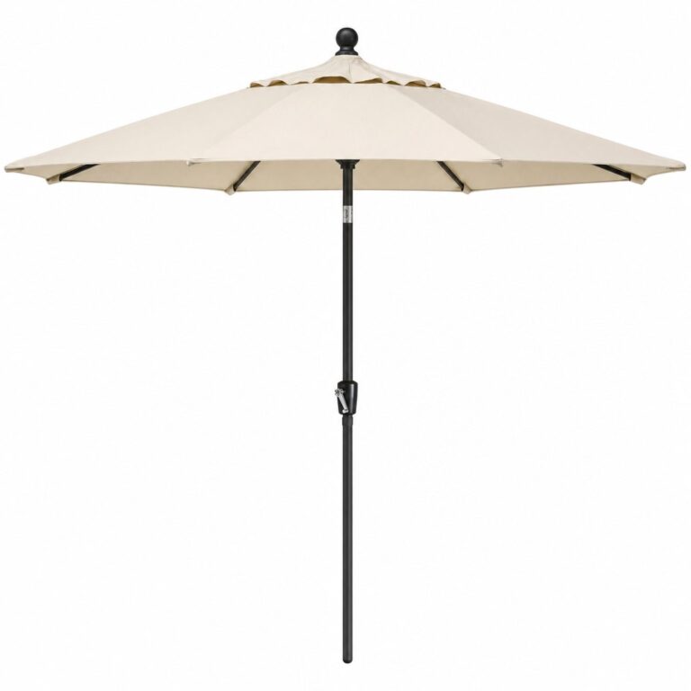 Beige Umbrella rental — Creative Events & Rentals, Fort Myers FL