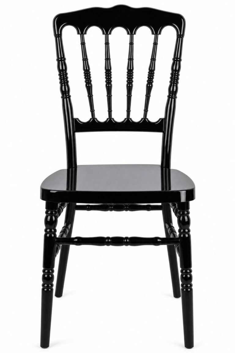 Black Napoleon Chair rental — Creative Events & Rentals, Fort Myers FL