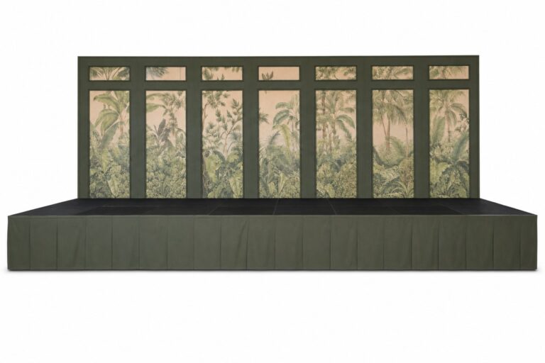 Green Stage Wallpaper Inserts rental — Creative Events & Rentals, Fort Myers FL