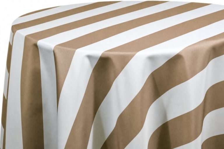 Linen Print Stripe rental — Creative Events & Rentals, Fort Myers FL