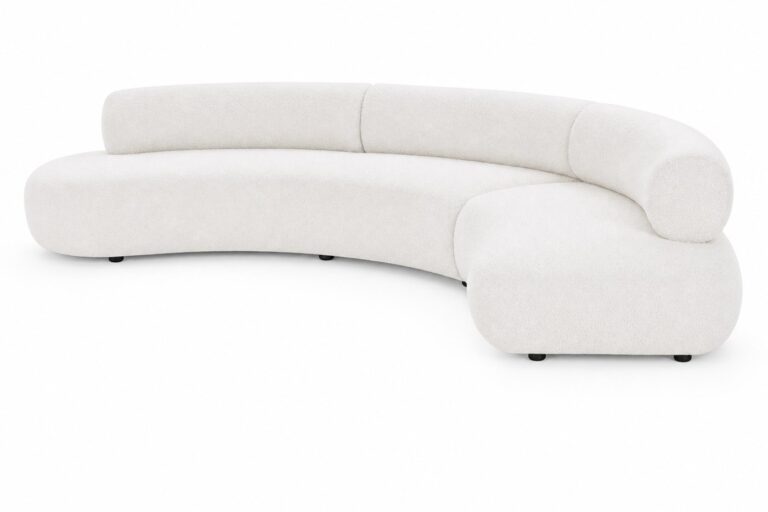 White Modern Couch rental — Creative Events & Rentals, Fort Myers FL