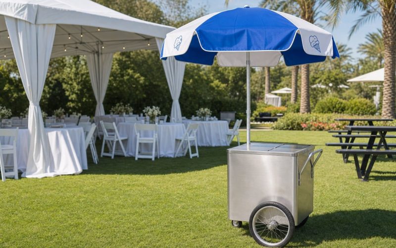 Ice Cream Cart at a Corporate Picnic — Creative Events & Rentals, Fort Myers FL